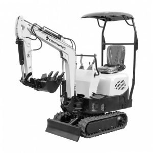 Minibagger „Bobmaster Pro“ – Diesel, 890 kg mit Schwenkarm + Schaufel-Kit
