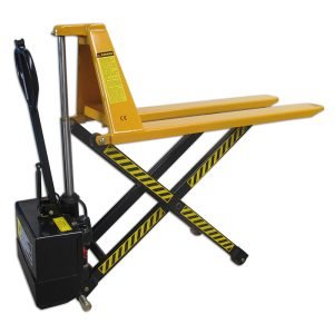 qteck Scherenhubwagen SHW 1500 E – Tragfähigkeit 1500 kg, halb-elektrisch