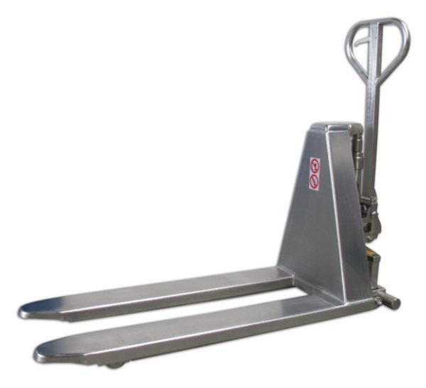 Scherenhubwagen SHW 1000 V QTeck – Tragfähigkeit 1000 kg, aus Edelstahl